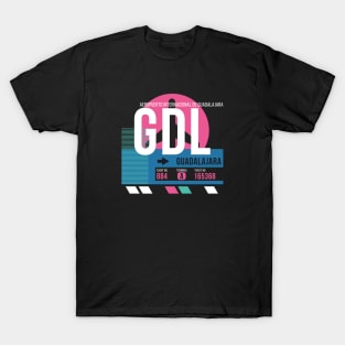 Guadalajara (GDL) Airport // Sunset Baggage Tag T-Shirt